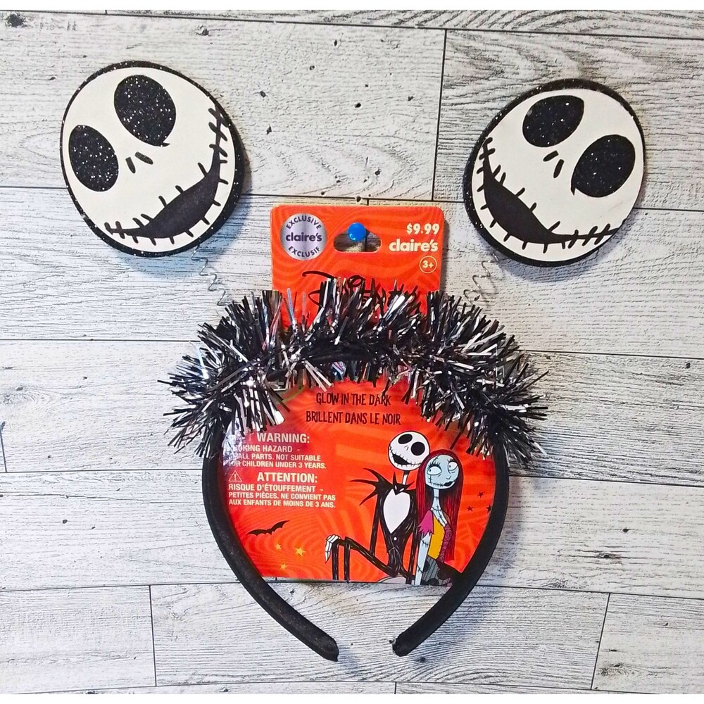 Claire's Disney Nightmare Before Christmas Jack Skellington Tinsel Headband